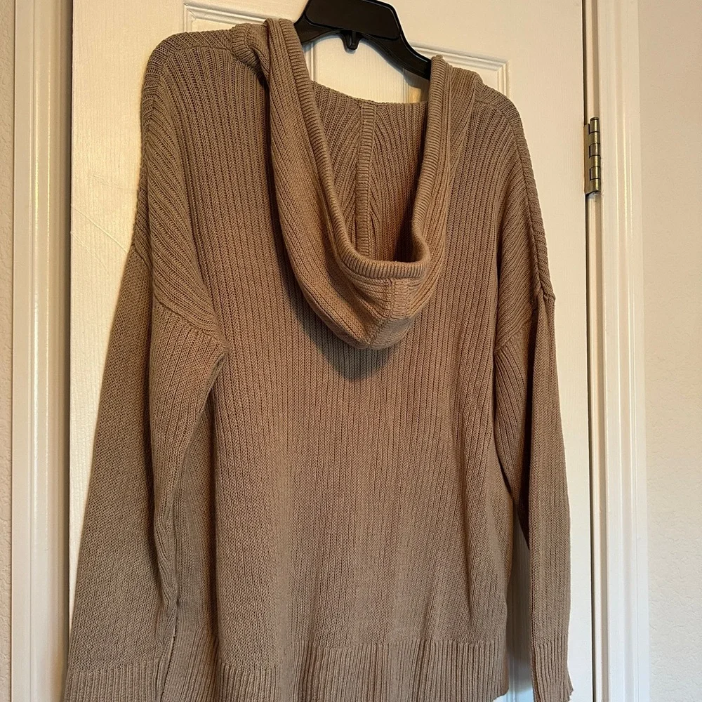 J Jill’s Haven - Linen/Cotton pullover hoodie sweater chic - Picture 5 of 5